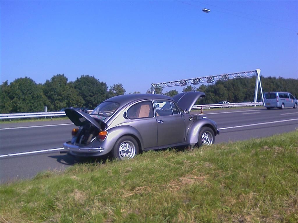 Pech onderweg.
